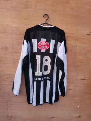 SANTOS FC BRAZIL 2002/2003 AWAY  FOOTBALL SHIRT UMBRO #18 SIZE XL ADULT LONG