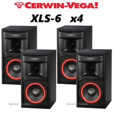 4 Cerwin Vega Xls-6 2-way Bookshelf Speakers 6.5" Set Of 4