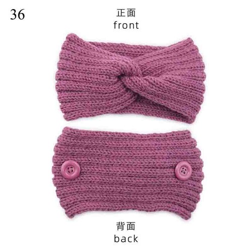 Women Knitted Knot Headband Twisted Knot Hair Band Head Wrap Winter Crochet Warm - Bild 61 von 61