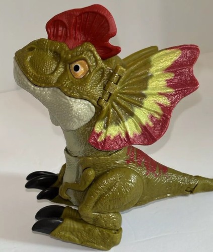 JURASSIC WORLD DOMINION Rowdy Roars Uncaged DILOPHOSAURUS Interactive Dinosaur - Picture 11 of 11