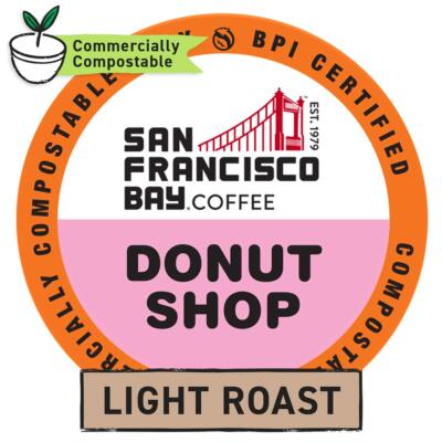 San Francisco Bay OneCup Donut Shop Blend Coffee 80 to 320 K cup Pick Any Size 