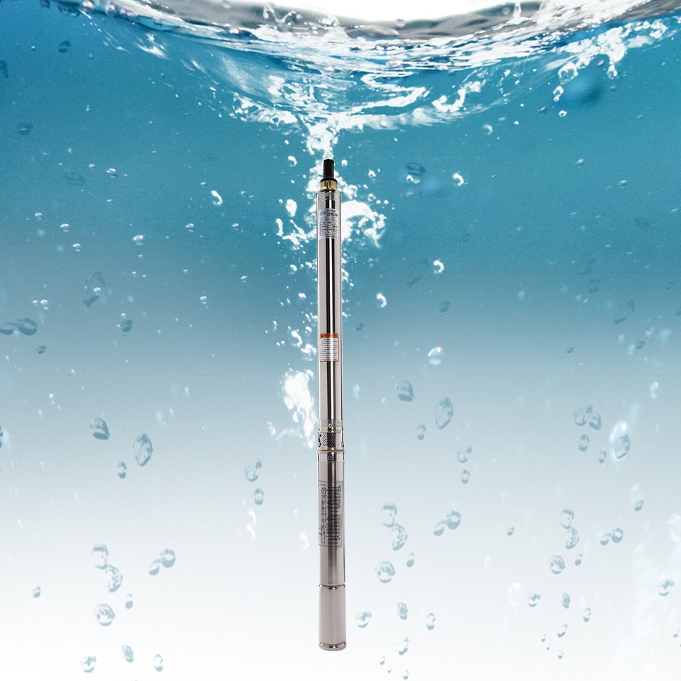 0.75HP Deep Well Submersible Pump 1" Outlet 110V Stainless Steel w