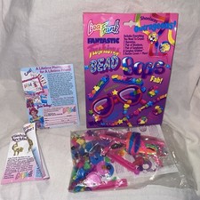 New Vintage Lisa Frank Bead Bops Fantastic Fashions Jewelry Making Kit 1990  s