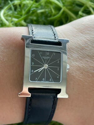 HERMES H WATCH HH1.210 QUARTZ LADY SWISS MADE IN EXCELLENT  display picture 2