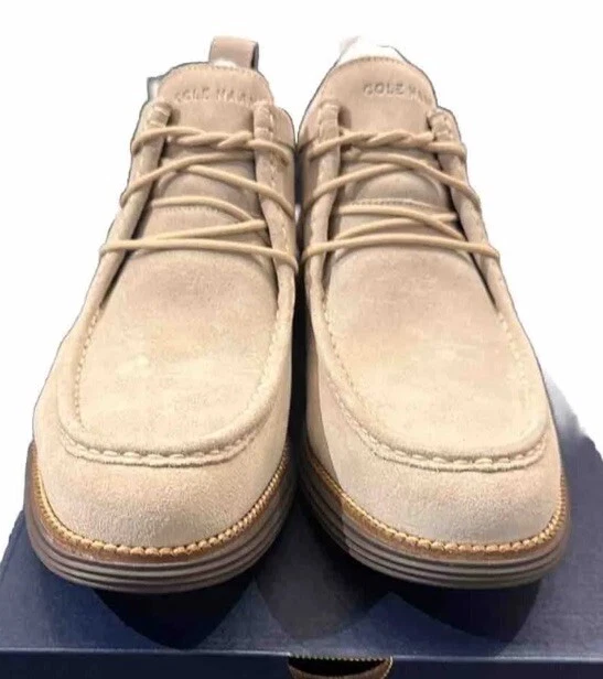 Men's Chukka Boot Cole Haan OriginalGrand Moc-Toe -TAN/ SUEDE - Size 13 M