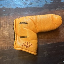 Titleist Scotty Cameron Rare Yellow Studio Design Leather Blade Putter Headcover