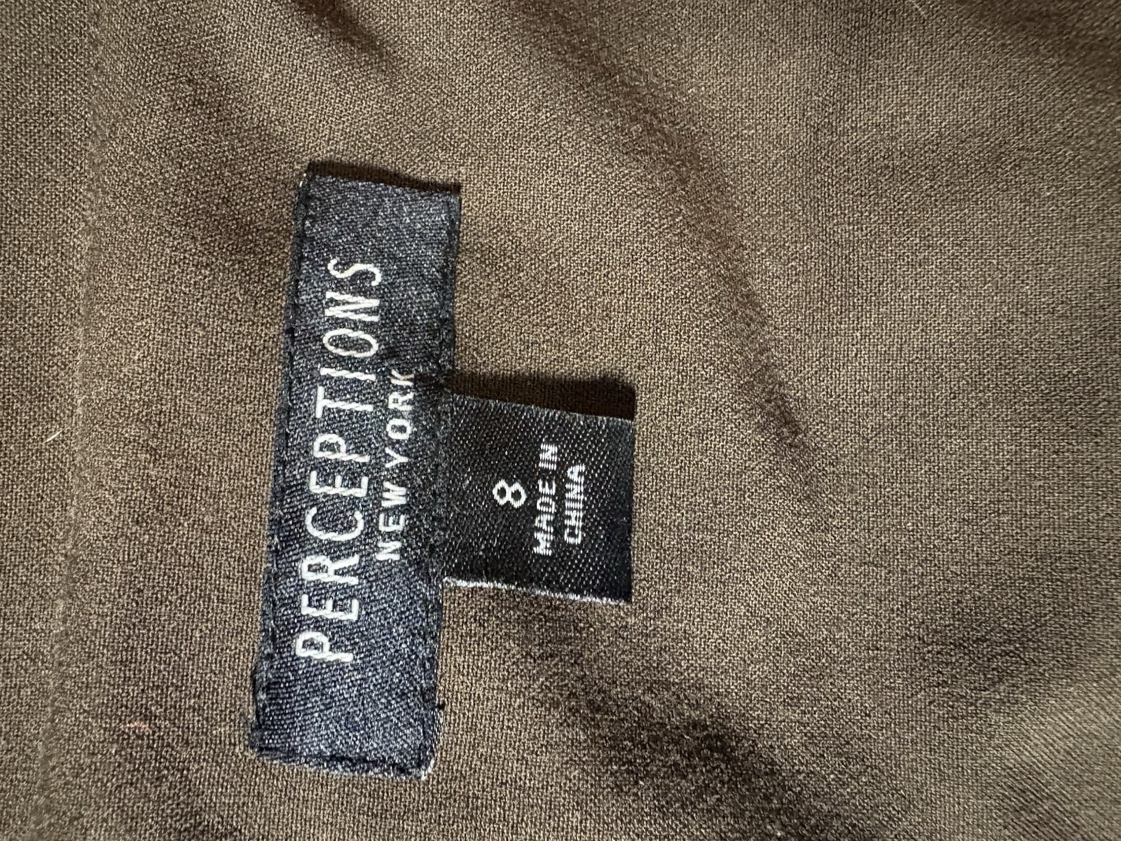 Perceptions New York Brown Collared Button Jacket… - image 4