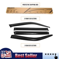 Wind Deflector Fits Honda Pilot 2003-2008 Out Channel 4pcs Acrylic 4x Tape-on