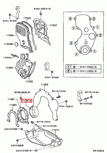 Genuine Hilux LN110 LN109 LN108 LN107 LN106 3L 2L Rear Main Oil Crankshaft Seal - Picture 20 of 20