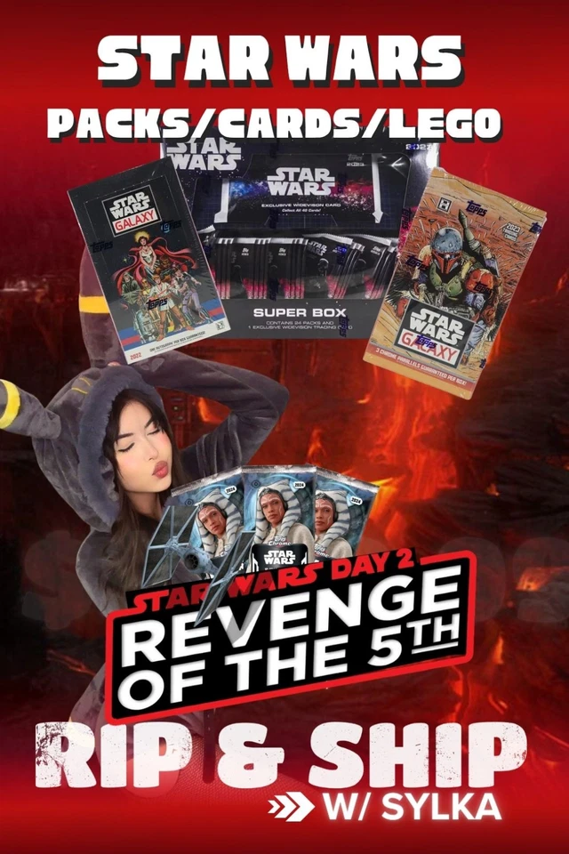 💫REVENGE OF THE FIFTH 💫STAR WARS PACKS/CARD/LEGO W/SYLKA