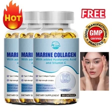 Marine collagen capsules help tighten the skin resist aging and Scar prevention