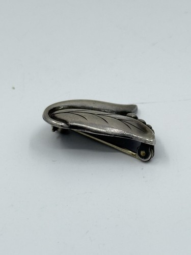 Georg Jensen Sterling Silver 145 Tulip La Paglia Pin 7/8” - Picture 3 of 7