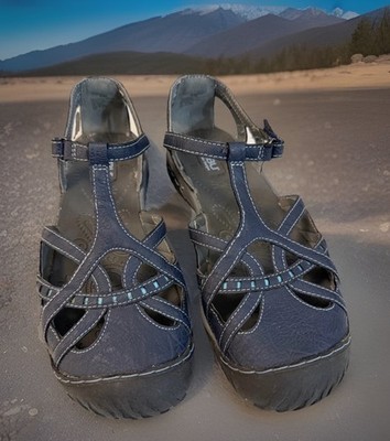 JBU Jambu Gail Encore Women 9 M Sandals Shoes Blue Mary Jane Comfort Walking