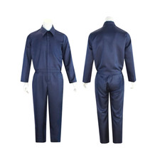 Navy Blue Adult Jumpsuit Coveralls Men Long Sleeve Cotton Blend Work Jumpsuit XL