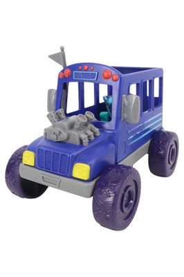 SIMBA TOYS Spielzeugauto Monster Truck Schulbus Blau Kinder Offroad Fahrzeug