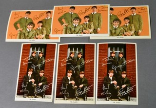 Beatles Lot of 6 Unused Postcards 3 of Each Nr. Mint SBGH 1964