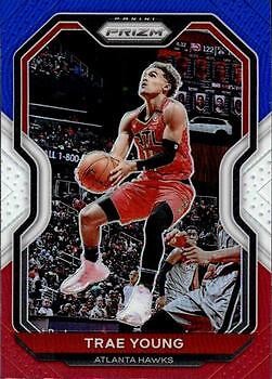 Trae Young 2020-21 Prizm NBA Red White & Blue #64 Atlanta Hawks