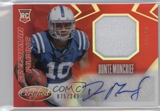 2014 Certified Freshman Fabric Mirror Signatures Red Donte Moncrief Auto 0k0