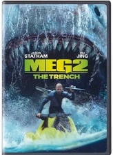 The Meg 2 DVD Very Good Ex Library Ships Free Jason Statham 