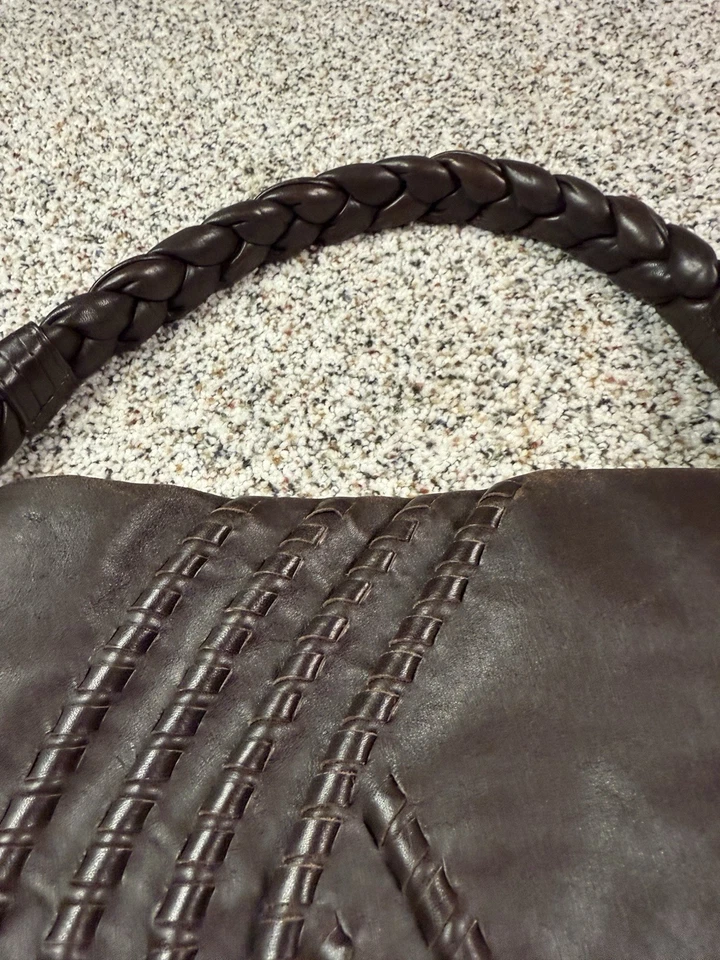 Bolso de Hombro Hobo Fenn Wright Manson Grande Cuero Marrón Trenzado Foto 3 de 4