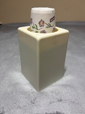 VTG Dixie Cup Bathroom Countertop Pop Up Dispenser Solid White 3 oz Cup Size