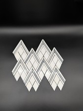 5 Pc Mosaic Tile, Marble, Backsplash Tile, Bathroom Tile 13x10.62 Sheet