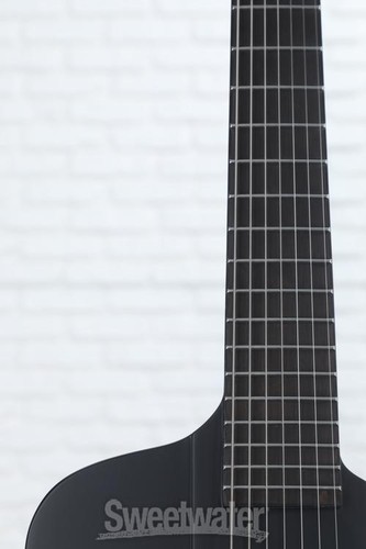 ESP LTD Phoenix-7 Baritone Black Metal Electric Guitar - Black Satin - Picture 4 of 7