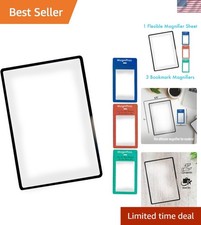 Clear 3X Fresnel Lens Magnifier for Comfortable Reading DIY Projects - 4.5 x7