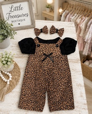 16/17in Cabbage Patch Kids Overalls Outfit Bows Clothes Only