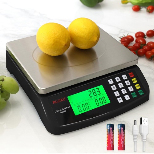 Digitale Küchenwaage 30 kg Edelstahl Waage