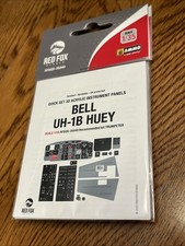 1/35 Red Fox 3D Cockpit Decal #35040 UH-1B Huey For Trumpeter