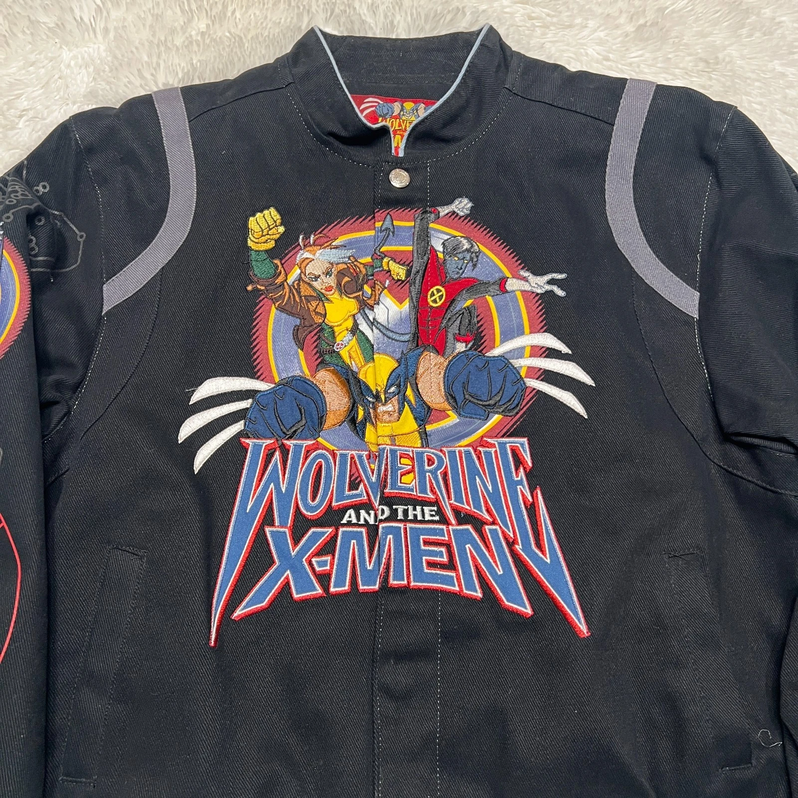 JH DESIGN WOLVERINE AND THE XMEN YOUTH JACKET SIZE L 9-10 MARVEL