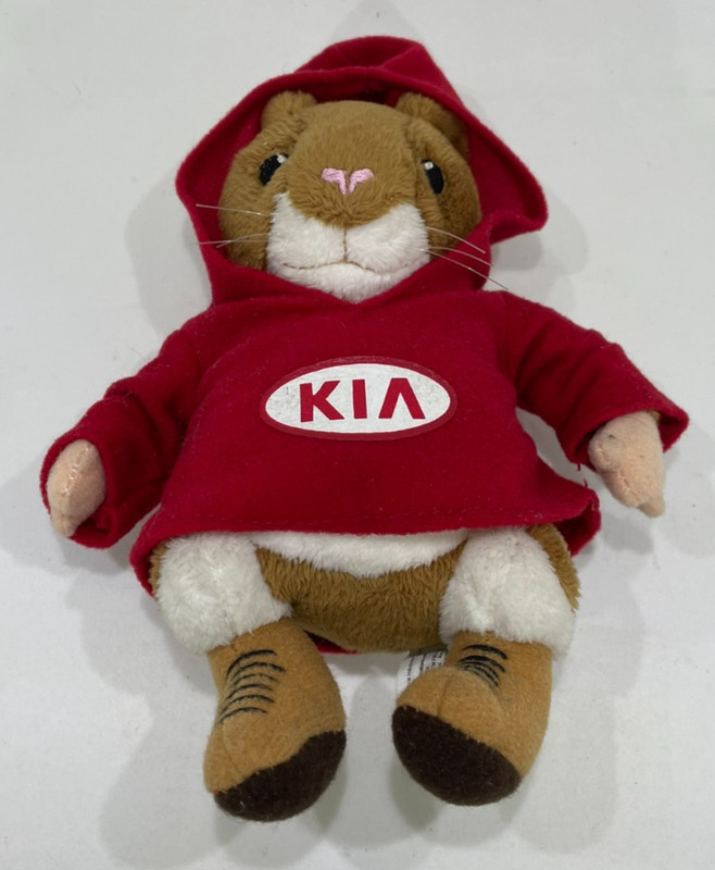 KIA Soul Hamster - Plush Red Hoodie - Advertising Character - 6”