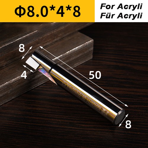 Ø 5mm-12mm PCD 2 Flute Mills Router Bit CNC Milling Tools For Acryli Aluminum - Picture 38 of 48