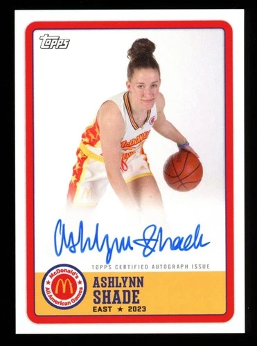 ASHLYNN SHADE 2023 Topps McDonald's Gameday Paper On Card AUTO UConn