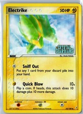 Electrike - Crystal Guardians 52/100 - Common Reverse Holo Damaged Pokemon