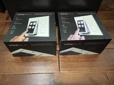 2x Lot Wink Relay Wall Switch Smart Home Controller 4.3 Touchscreen New Sealed
