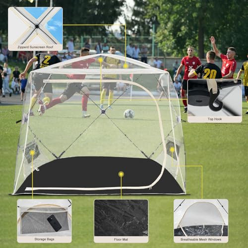 Sports Tent for 1-4 Person,Portable Pop Up Outdoor Weatherproof Shelter, - Picture 7 of 8