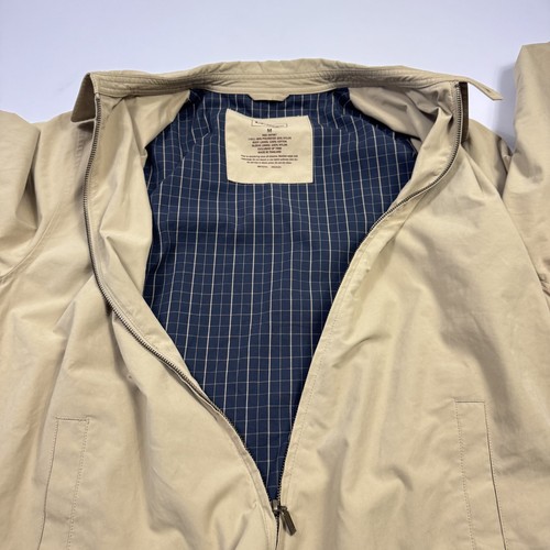 L.L. Bean Full Zip Jacket Outdoor Plaid Lined Khaki Tan Men’s Medium - Picture 9 of 12