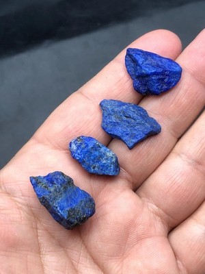 Natural Blue Lapis Lazuli Raw Chakra Mine Stone 4 Pcs 14g  M494..4
