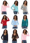 Ladies Knitted Plain Front Button Cardigan Sweater Womens Tank Top Jumper