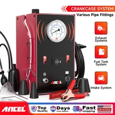 ANCEL S200 Smoke Machine Leakage Detection with Built-in Air Pump Pressure Gauge