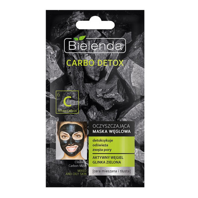 5902169022525 Bielenda Carbo Detox oczyszczająca maska węglowa dla cery mieszane