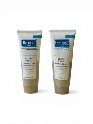 Dermasil Labs Cocoa Butter Body Lotion 8 oz Set of 2