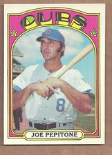 1972 Topps #303 JOE PEPITONE **CENTERED** NEAR MINT CONDITION