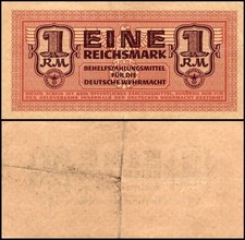 Germany 1 Reichsmark, 1942 ND, P-M36, Used