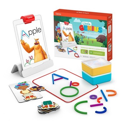 Osmo Little Genius Starter Kit für iPad - 4 praktische Lernspiele Alter 3-5