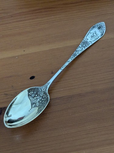 Stunning Antique Ornate Hallmarked Sterling Silver Christening Egg Cup Set, - Picture 13 of 19