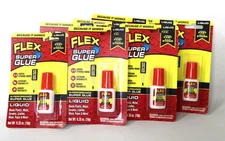 Flex Seal  Super Glue Liquid Brush-Top Clear Quick Dry, 10 G ( Pack of 8)