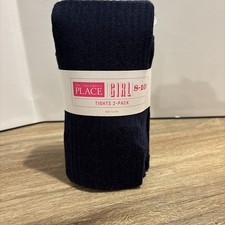 The Children's Place Girls Navy Blue Cable Knit Tights Size 8-10 NWT Free Ship